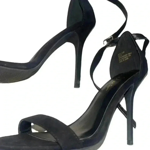 Lulus Black Suede Ankle Strap Heels - Picture 7 of 7